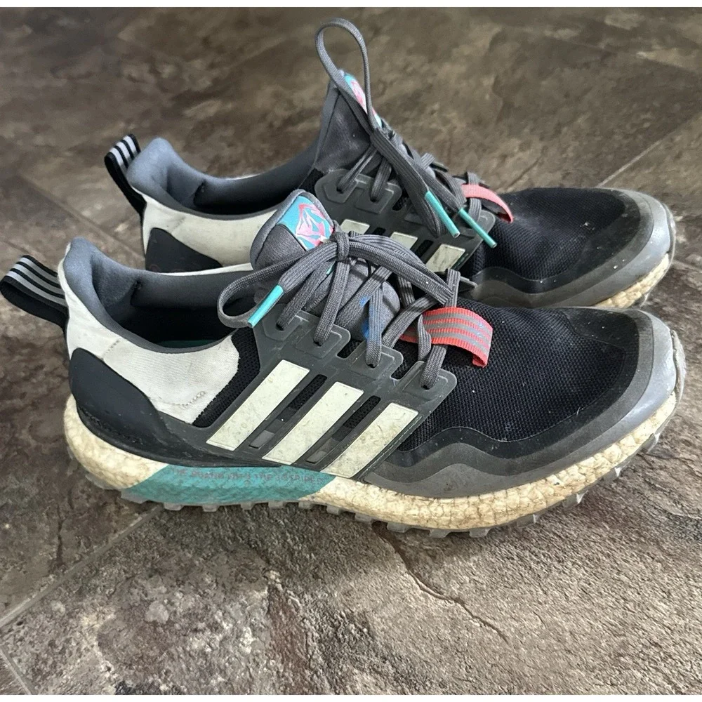 HTF Size 9 - adidas UltraBoost All Terrain Black Hi-Res Aqua‎